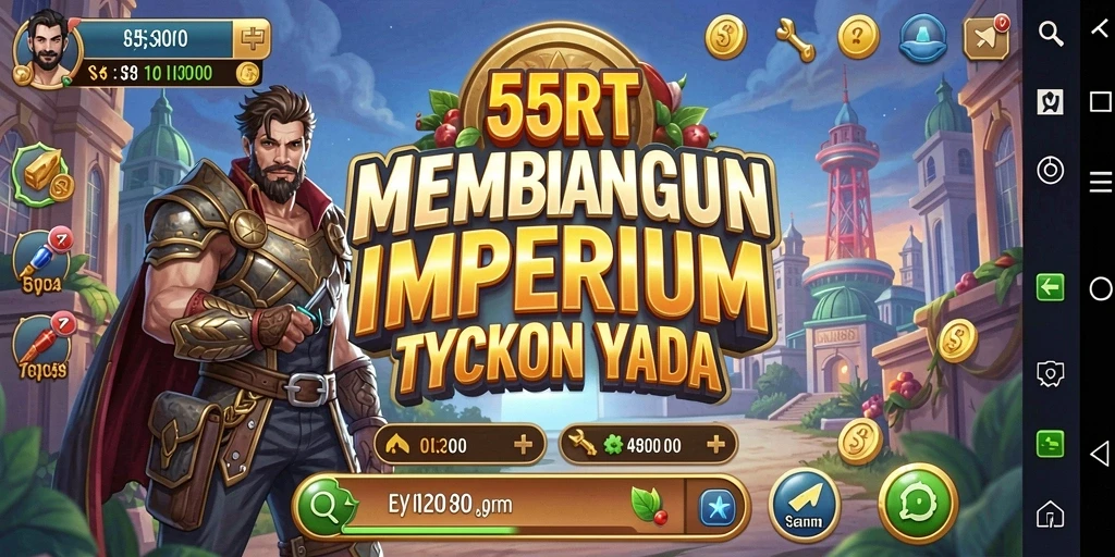 Tampilan dinamis dari gameplay Tycoon yang menantang.