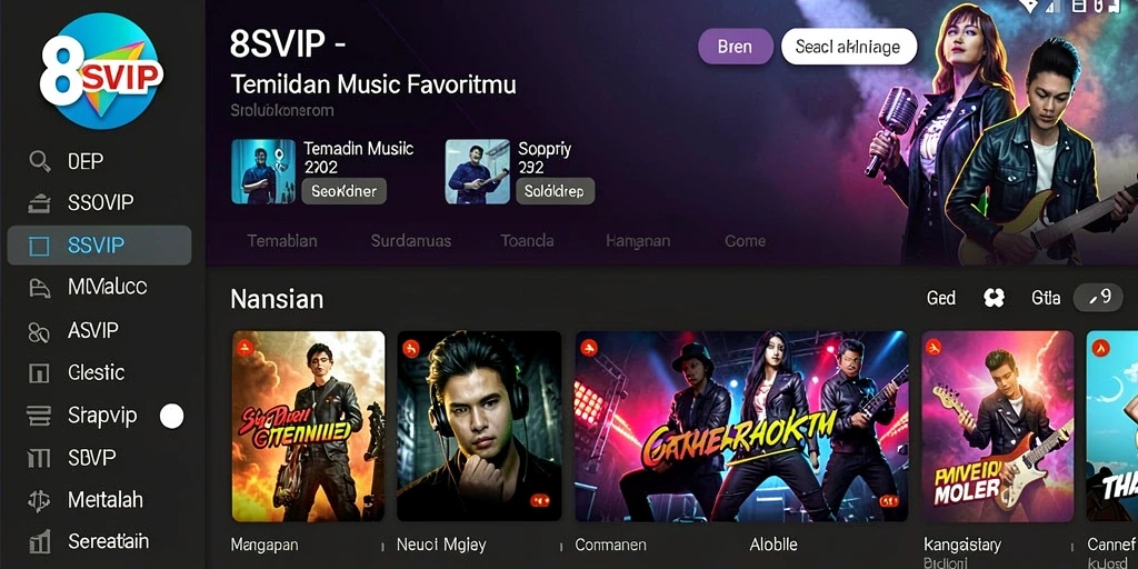 Tampilan gameplay 8SVIP saat menikmati musik terbaik.