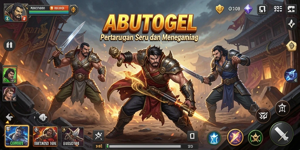 Tampilan menarik dari gameplay Fighting ABUTOGEL.