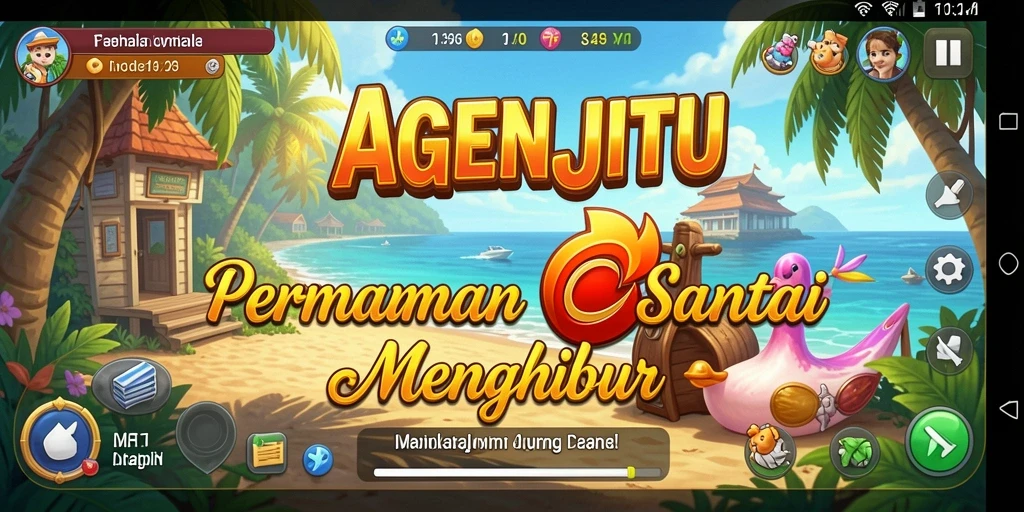 Screenshot AGENJITU menampilkan serunya gameplay santai.