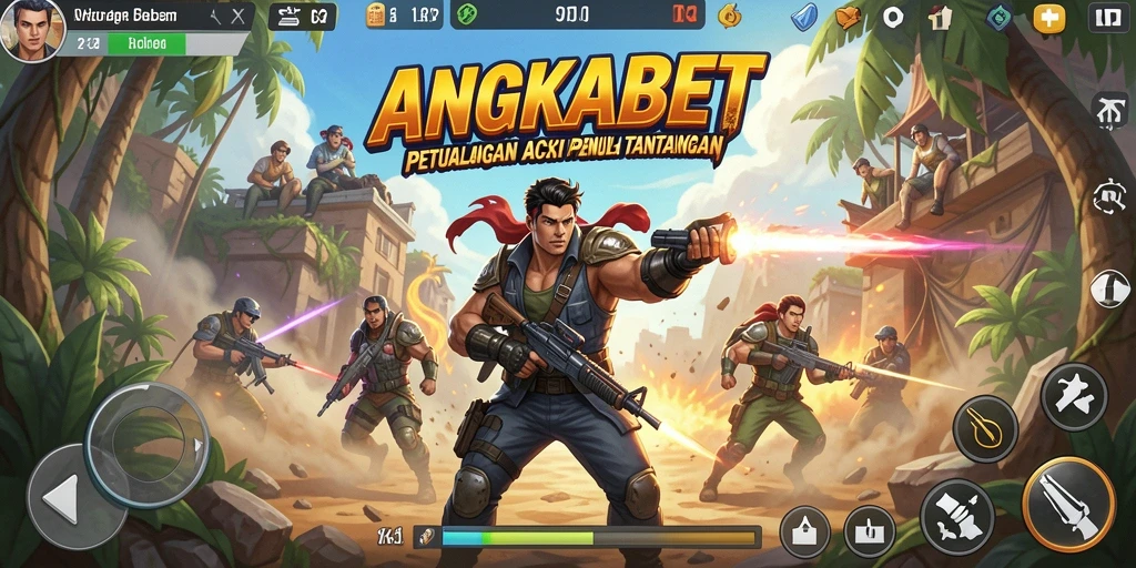 Tampilan gameplay seru dari ANGKABET yang penuh aksi.