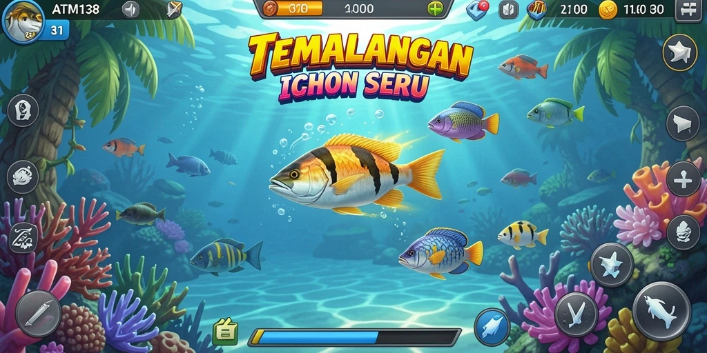 Gameplay seru menangkap ikan di ATM138 dengan efek visual yang menarik.