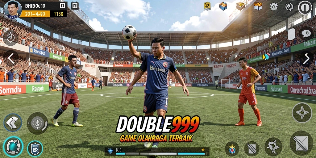 Tampilan seru permainan <strong>DOUBLE999</strong> dengan aksi olahraga nyata.