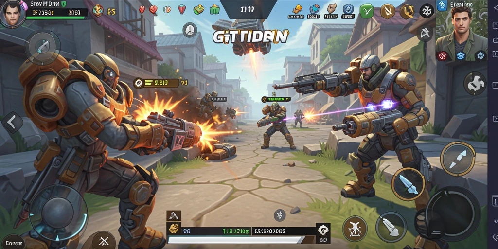 Tangkapan layar gameplay GTPIDN yang menggambarkan pertempuran strategi.