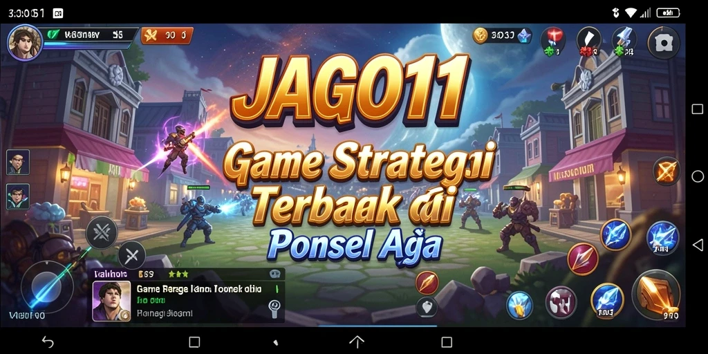 Screenshot gameplay JAGO11 menampilkan strategi seru di medan perang.