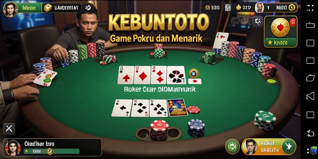 Gameplay Poker yang menarik dan mendebarkan di KEBUNTOTO.