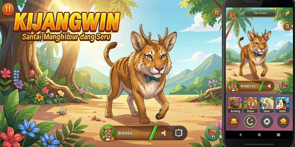Tangkapan layar gameplay KIJANGWIN yang menunjukkan keseruan permainan Casual.