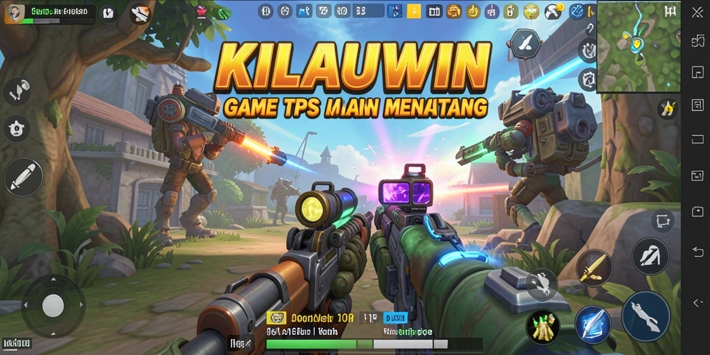 Screenshot gameplay KILAUWIN menampilkan aksi pertempuran yang intens.
