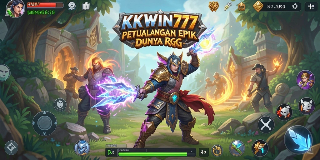 Tampilan gameplay mendebarkan di dunia RPG KKWIN777.