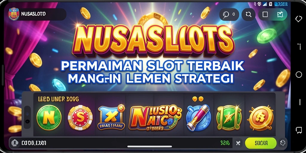 Menampilkan gameplay menarik NUSASLOTS dengan berbagai slot dan strategi.
