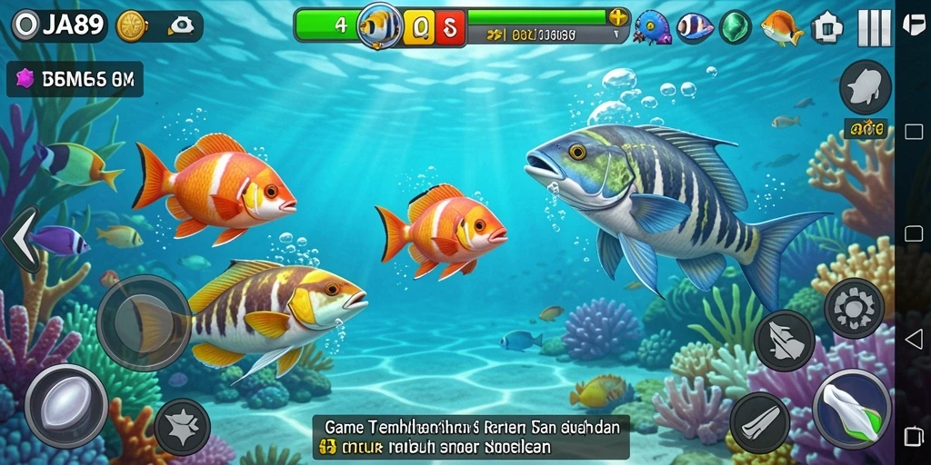 Tampilan permainan OJA89 yang seru dengan berbagai ikan untuk diburu.