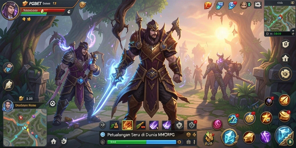 Gameplay menarik PGBET yang menampilkan pertarungan seru di dunia MMORPG.
