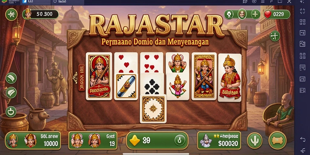 Tampilan gameplay RAJASTAR yang seru dan interaktif.