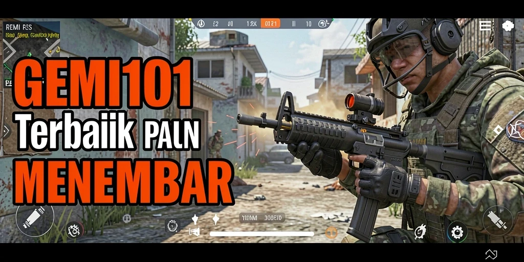 Screenshot gameplay REMI101 menampilkan aksi tembak-menembak yang intens.