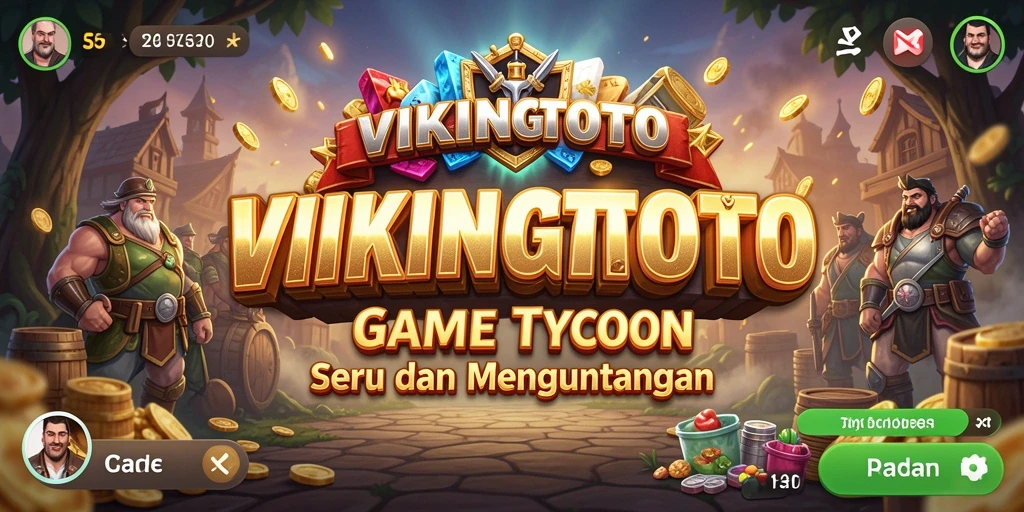 Screenshot menunjukkan gameplay seru dan strategi dalam VIKINGTOTO.
