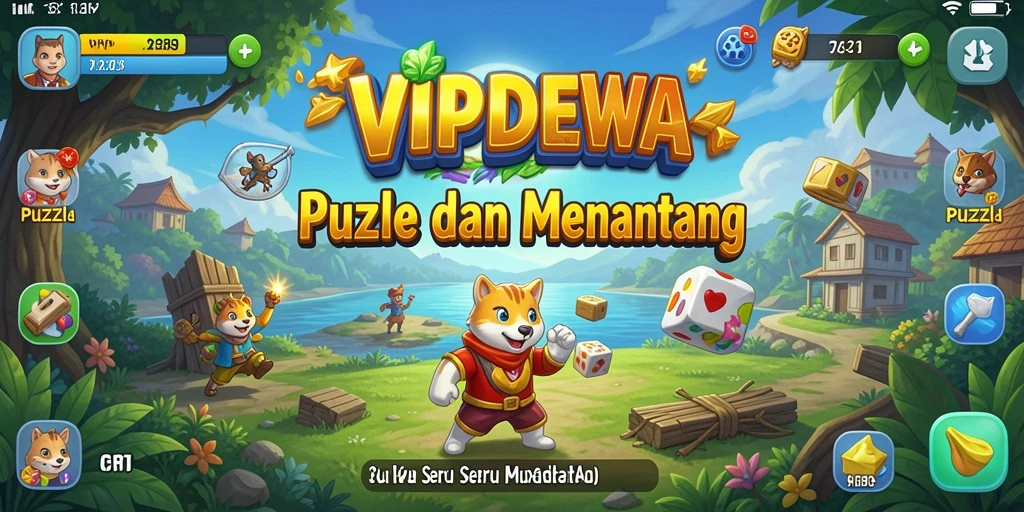 Tampilan gameplay menarik dari puzzle di VIPDEWA.